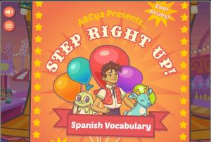 Cover: Step right up! - Spanish vocabulary