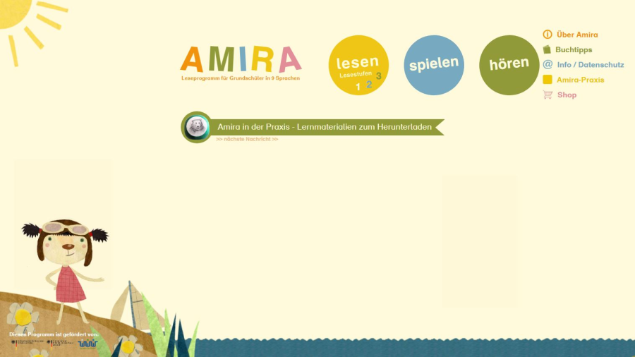 Cover: AMIRA |  Leseförderprogramm in acht Sprachen