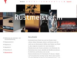 Cover: Rüstmeister/in - Berufe am Theater