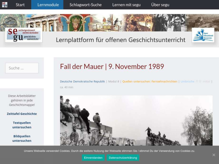 Cover: Fall der Mauer | 9. November 1989 | segu