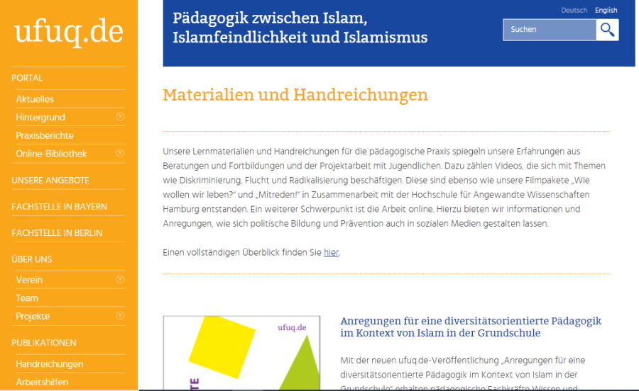 Cover: Pädagogik, politische Bildung und Prävention in der Migrationsgesellschaft | ufuq.de