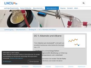 Cover: OC 1: Alkanole und Alkane | LNCU