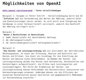 Cover: Möglichkeiten von OpenAI