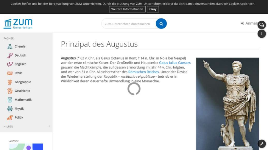 Cover: Prinzipat des Augustus