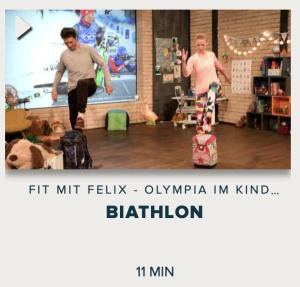 Cover: Fit mit Felix - Olympia im Kinderzimmer : Biathlon