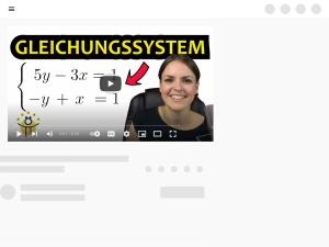 Cover: GLEICHUNGSSYSTEME lösen mit 2 Unbekannten – Einsetzungsverfahren - YouTube