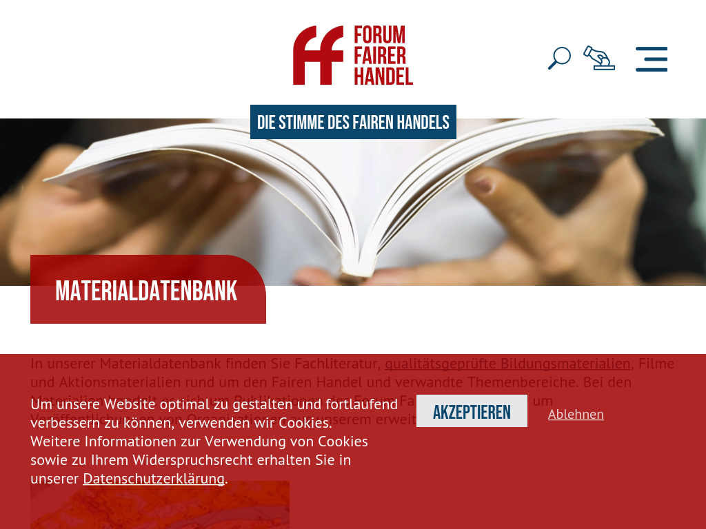 Cover: Materialien - Forum Fairer Handel