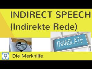 Cover: Indirect speech / reported speech - Indirekte Rede | EnglischGrammatik 3