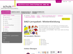 Cover: DAZ-Lernpaket - Winterkleidung | Schule.at