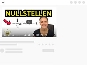 Cover: NULLSTELLEN lineare Funktionen berechnen – Schnittpunkt x-Achse - YouTube