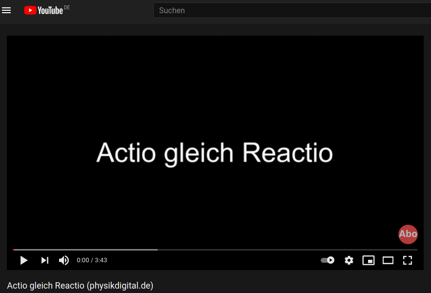 Cover: Actio gleich Reactio (physikdigital.de) - YouTube