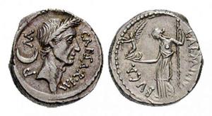 Cover: Münze mit der Abbildung Caesars