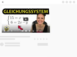Cover: Gleichsetzungsverfahren mit 2 Variablen – Gleichungssysteme lösen - YouTube