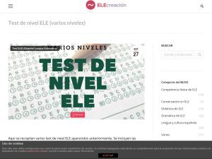 Cover: Test de nivel ELE | PDF con claves 