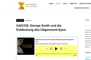 Cover: GAG336: George Smith und die Entdeckung des Gilgamesch-Epos - Geschichten aus der Geschichte