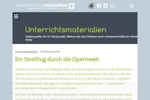 Cover: Österreichische Mediathek: Streifzug Opernwelt