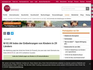 Cover: Index der Entbehrungen von Kindern in 29 Ländern 
