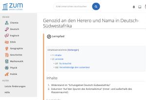 Cover: Genozid an den Herero und Nama in Deutsch-Südwestafrika - ZUM-Unterrichten