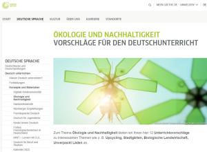Cover: Ökologie und Nachhaltigkeit | Vorschläge für den Deutschunterricht