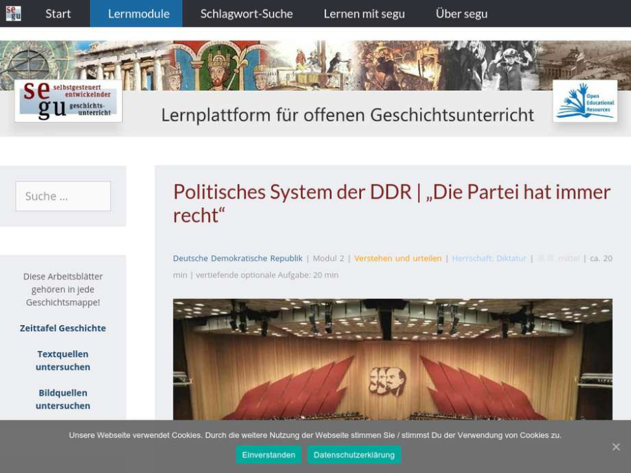Cover: Politisches System der DDR | „Die Partei hat immer recht