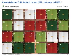 Cover: Adventskalender ZUM Deutsch Lernen 2022 - mit ganz viel H5P | ZUM-Apps