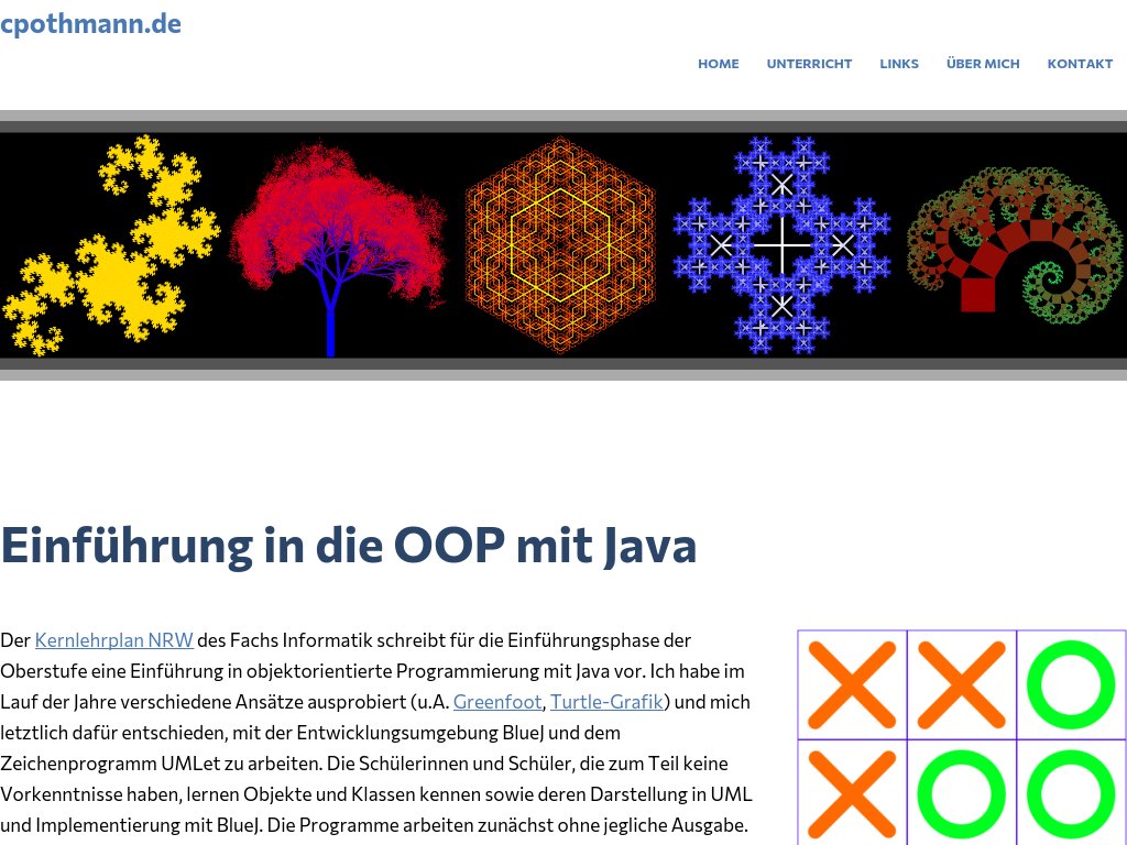 Cover: Einführung in die OOP mit Java – cpothmann.de