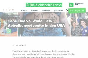Cover: 1973 - Roe vs. Wade: Die Abtreibungsdebatte in den USA
