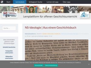 Cover: Modul zur NS-Ideologie am Beispiel eines Geschichtsbuches - segu Geschichte