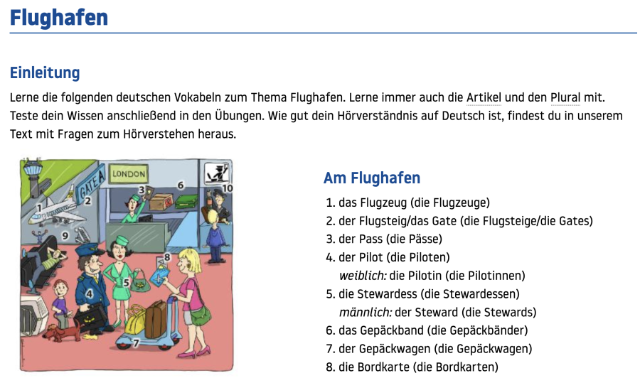 Cover: Urlaub und Reisen | Wortschatz | Lingolia Deutsch