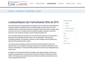 Cover: Ethikpreis - fachverband-ethik.de