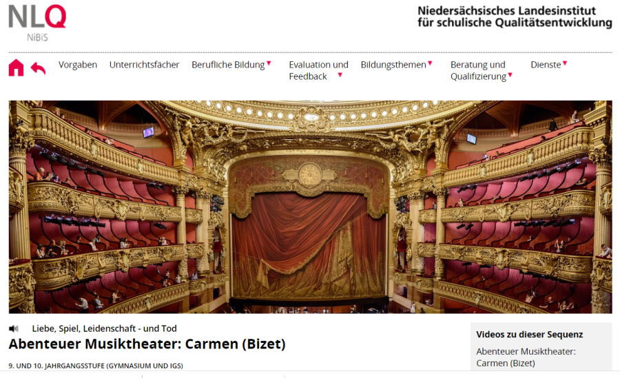 Cover: Abenteuer Musiktheater: Carmen (Bizet)