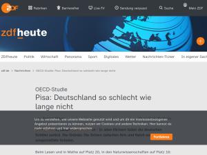 Cover: OECD-Studie: Pisa 2019: Deutschland so schlecht wie lange nicht
