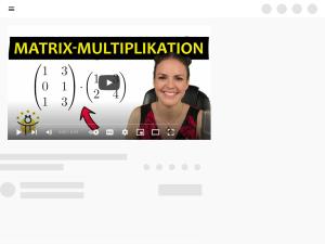 Cover: Matrix mal Matrix – Matrizen multiplizieren, Matrix Multiplikation - YouTube