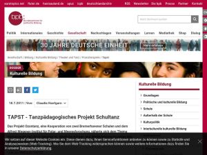 Cover: TAPST - Tanzpädagogisches Projekt Schultanz