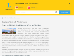 Cover: Langenscheidt Deutsch-Türkisch Wörterbuch - Übersetzung