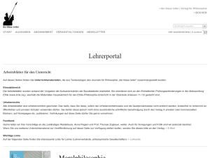 Cover: Journal für Philosophie – der blaue reiter: LEHRERPORTAL