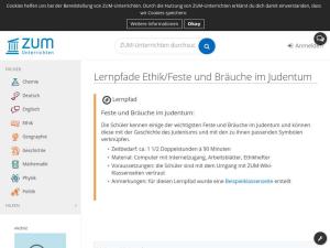 Cover: Lernpfade Ethik / Feste und Bräuche im Judentum