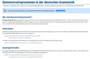 Cover: Demonstrativpronomen in der deutschen Grammatik