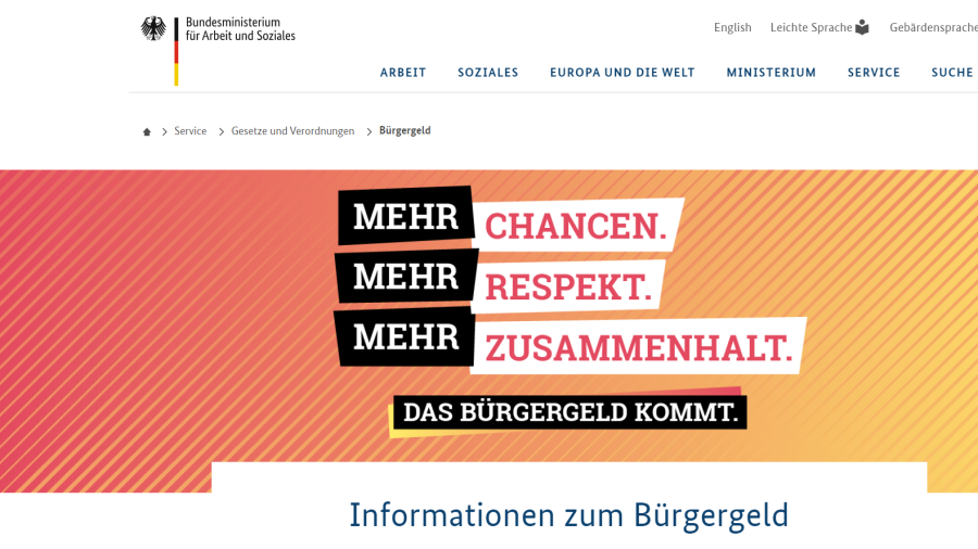 Cover: BMAS  -  Bürgergeld