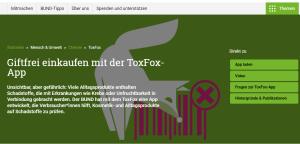 Cover: ToxFox – der Produktcheck