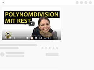 Cover: POLYNOMDIVISION mit Rest – schräge Asymptote einer gebrochen rationalen Funktion - YouTube
