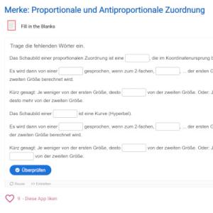 Cover: Merke: Proportionale und Antiproportionale Zuordnung | ZUM-Apps