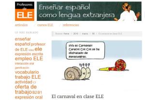 Cover: El carnaval en clase ELE