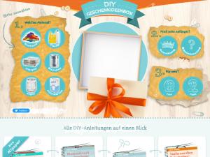 Cover: DIY Ideenbox ☆ kostenlose Bastelanleitungen für Geschenke