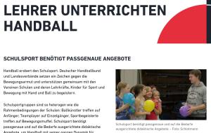 Cover: Lehrer unterrichten Handball | DHB.de