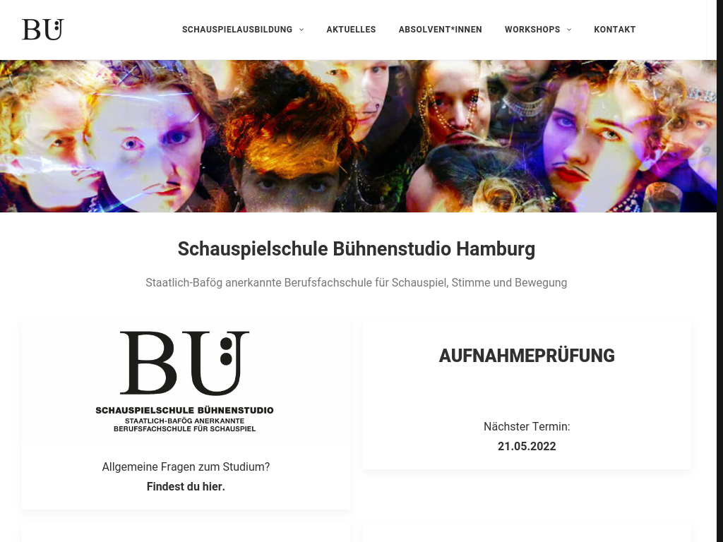 Cover: Schauspielschule Bühnenstudio Hamburg