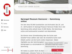 Cover: Sprengel Museum Online Recherche