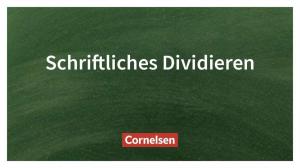 Cover: Schriftliches Dividieren – Einfach erklärt | Cornelsen Verlag Grundschule
