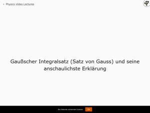 Cover: Gaußscher Integralsatz (Satz von Gauss) und seine anschaulichste Erklärung