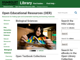 Cover: Biological Sciences (OER) - Research Guides at Humboldt State University